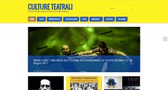 Desktop Screenshot of cultureteatrali.org